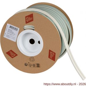 Ellen inbouwprofiel tochtband kunststof zelfklevend Weatherstrip Medium gemiddelde kier wit 2x50 m - A51010406 - afbeelding 1