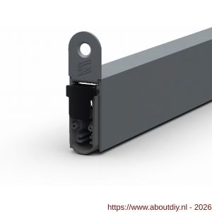 Ellen Matic valdorpel geluidsdempend aluminium Soundproof 62,8 cm - A51010392 - afbeelding 1