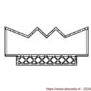 Ellen inbouwprofiel tochtband kunststof zelfklevend Weatherstrip Small kleine kier zwart 7.5 m - A51010405 - afbeelding 3