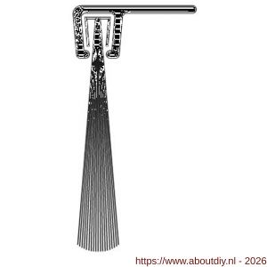 Ellen dorpel tochtprofiel met borstel aluminium IBS-90-32 100 cm - A51010126 - afbeelding 3