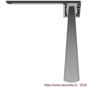 Ellen dorpel tochtprofiel met borstel aluminium IBS-90-36 100 cm - A51010128 - afbeelding 3