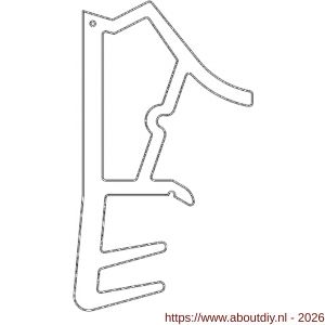 Ellen rondgaande dichting kunststof kaderprofiel 1201 SCF - A51010008 - afbeelding 3