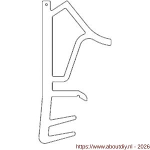 Ellen rondgaande dichting kunststof kaderprofiel 1501 SCF - A51010009 - afbeelding 3