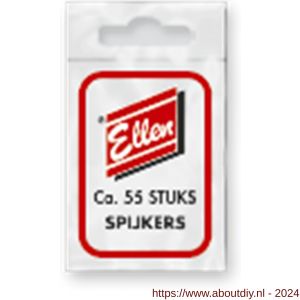 Ellen tochtstrip nagels ijzervenikkeld zakje 55 stuks - A51010001 - afbeelding 1