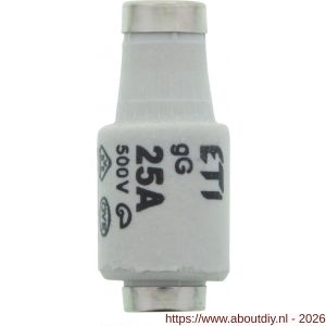 Q-Link zekering traag overspanning en kortsluiting GG 25 A DII wit set 5 stuks - A50400974 - afbeelding 2