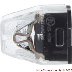 Q-Link lasklem 8-polig 8-gaats 8x1.0 2.5 mm2 transparant-grijs set 25 stuks - A50401102 - afbeelding 3