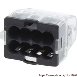 Q-Link lasklem 8-polig 8-gaats 8x1.0 2.5 mm2 transparant-grijs set 25 stuks - A50401102 - afbeelding 6