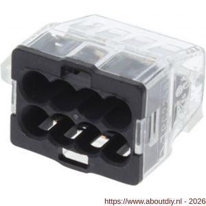 Q-Link lasklem 8-polig 8-gaats 8x1.0 2.5 mm2 transparant-grijs set 25 stuks - A50401102 - afbeelding 1