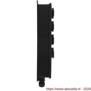 Q-Link stekkerdoos 4-voudig slagvast randaarde maximaal 3600 W zwart - A50400984 - afbeelding 3