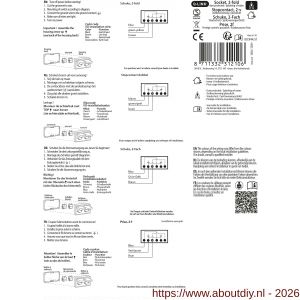Q-Link contactdoos opbouw 2-voudig randaarde spatwaterdicht IP54 grijs - A50402299 - afbeelding 4