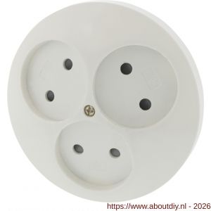 Q-Link contactdoos inbouw 3-voudig met kind-aanraakbeveiliging polarwit - A50402268 - afbeelding 6