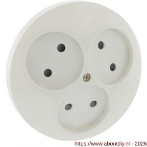 Q-Link contactdoos inbouw 3-voudig met kind-aanraakbeveiliging polarwit - A50402268 - afbeelding 7