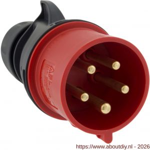 Q-Link krachtstekker 4-polig A 32 A twist montage rood - A50400983 - afbeelding 7