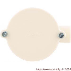 Attema lasdoos einddoos diameter 5/8 inch crème - A50401106 - afbeelding 2