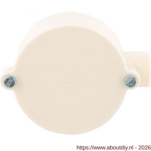 Attema lasdoos einddoos diameter 5/8 inch crème - A50401106 - afbeelding 5