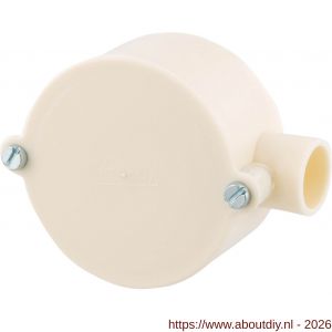 Attema lasdoos einddoos diameter 5/8 inch crème - A50401106 - afbeelding 6