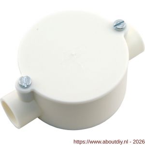 Attema lasdoos trekdoos diameter 5/8 inch crème - A50401107 - afbeelding 1