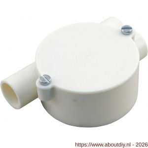 Attema lasdoos Top-trekdoos 2x rechts diameter 5/8 crème - A50402108 - afbeelding 1