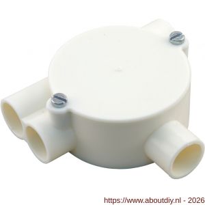 Attema lasdoos Top-T-trekdoos 2x links diameter 5/8 inch crème - A50402106 - afbeelding 1