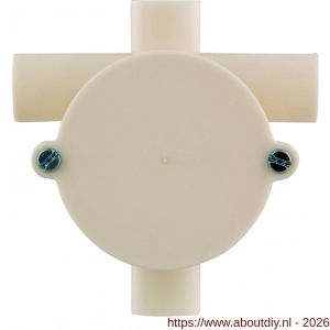 Attema lasdoos kruisdoos diameter 5/8 crème - A50402110 - afbeelding 2