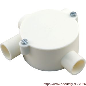 Attema lasdoos kruisdoos diameter 5/8 crème - A50402110 - afbeelding 1