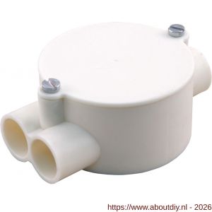 Attema lasdoos gaffeldoos diameter 5/8 crème - A50402111 - afbeelding 1