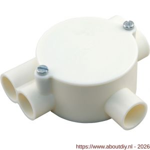 Attema lasdoos Top-T-trekdoos 2x rechts 2x links diameter 5/8 inch crème - A50401109 - afbeelding 1