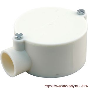 Attema lasdoos einddoos diameter 3/4 crème - A50402112 - afbeelding 1