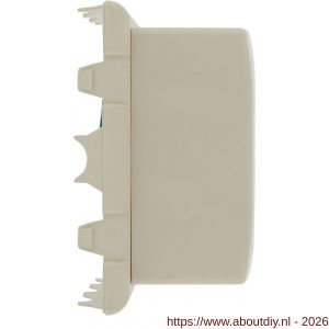 Attema montagedeksel met wandcontactdoos 2V randaarde voor universele lasdoos crème - A50401113 - afbeelding 3