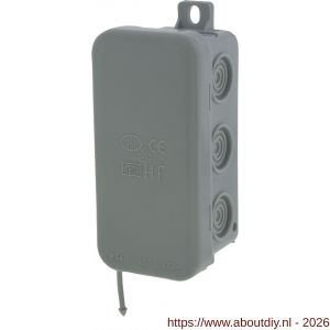 Q-Link kabeldoos met doorsteektules spatwaterdicht IP 54 grijs - A50401321 - afbeelding 6