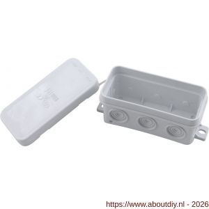 Q-Link kabeldoos met doorsteektules spatwaterdicht IP 54 grijs - A50401321 - afbeelding 1