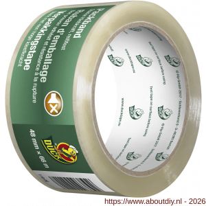 Duck verpakkingstape 48 mm x 66 m transparant - A50402409 - afbeelding 1