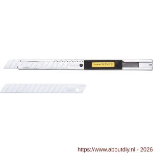 Olfa afbreekmes Silver SVR-1 9 mm met 2 reserve messen - A50400843 - afbeelding 1