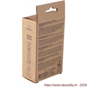 Copenhagen Pro wegwerphandschoen Latex maat L set 10 stuks - A50402314 - afbeelding 3