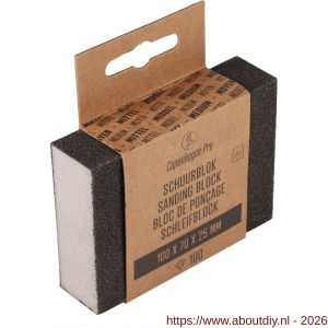 Copenhagen Pro schuurblok middel K100 10x7x2,5 cm - A50401920 - afbeelding 3