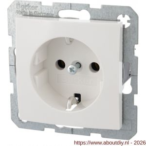 Berker S1 contactdoos inbouw 1-voudig randaarde polarwit set 10 stuks - A50401273 - afbeelding 5