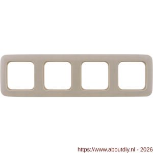 Busch-Jaeger SI afdekraam inbouw 4-voudig crème - A50402179 - afbeelding 2