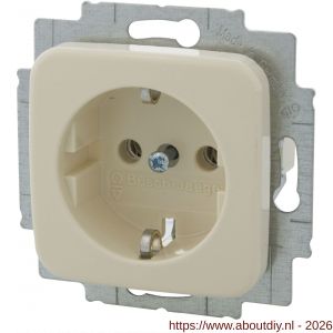 Busch-Jaeger SI contactdoos inbouw 1-voudig randaarde crème - A50401279 - afbeelding 6