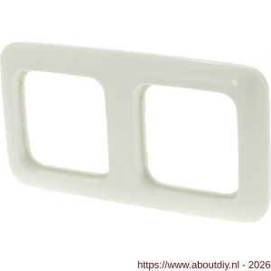Busch-Jaeger Relfex afdekraam inbouw 2-voudig polarwit - A50401221 - afbeelding 1