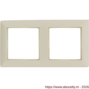 Jung System 55 afdekraam inbouw 2-voudig verticaal-horizontaal crème - A50402146 - afbeelding 2