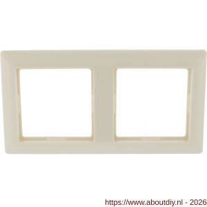 Jung System 55 afdekraam inbouw 2-voudig verticaal-horizontaal crème - A50402146 - afbeelding 5