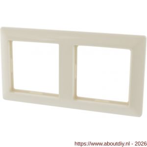 Jung System 55 afdekraam inbouw 2-voudig verticaal-horizontaal crème - A50402146 - afbeelding 6