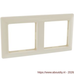 Jung System 55 afdekraam inbouw 2-voudig verticaal-horizontaal crème - A50402146 - afbeelding 7