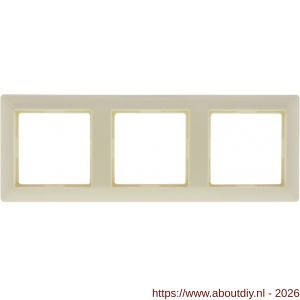Jung System 55 afdekraam inbouw 3-voudig verticaal-horizontaal crème - A50402166 - afbeelding 2