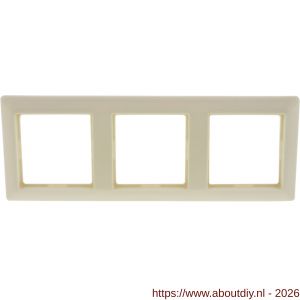 Jung System 55 afdekraam inbouw 3-voudig verticaal-horizontaal crème - A50402166 - afbeelding 5
