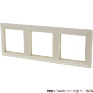 Jung System 55 afdekraam inbouw 3-voudig verticaal-horizontaal crème - A50402166 - afbeelding 6