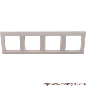 Jung System 55 afdekraam inbouw 4-voudig verticaal-horizontaal crème - A50402182 - afbeelding 5
