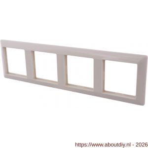 Jung System 55 afdekraam inbouw 4-voudig verticaal-horizontaal crème - A50402182 - afbeelding 6