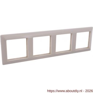 Jung System 55 afdekraam inbouw 4-voudig verticaal-horizontaal crème - A50402182 - afbeelding 7