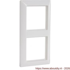 Jung AS500 afdekraam inbouw 2-voudig verticaal-horizontaal polarwit - A50402147 - afbeelding 1